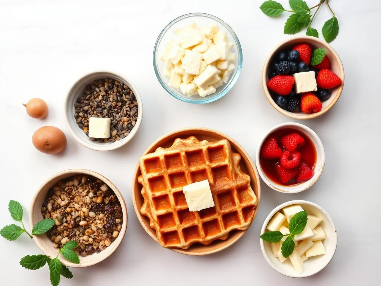 Ingredients for Belgian Waffles