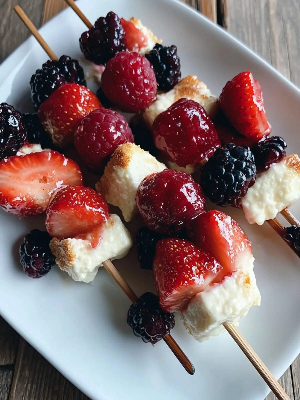 Berry Cheesecake Kabobs: Delig