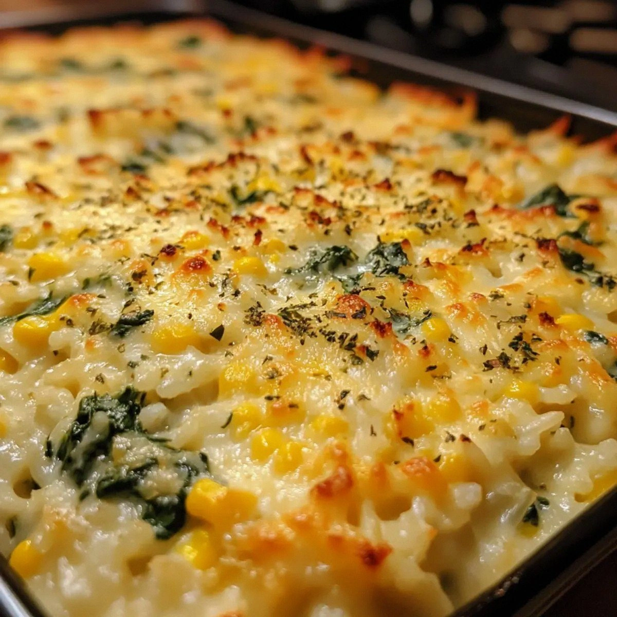 Best Creamy Spinach Corn Rice 