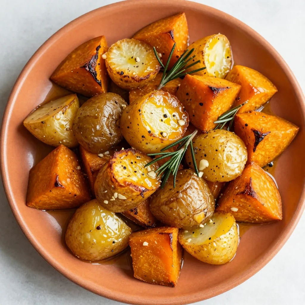 budgetfriendly garlicroasted winter squash and potatoes for dinner