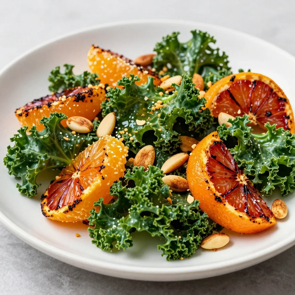 roasted citrus and kale salad with oranges for refreshing winter meals