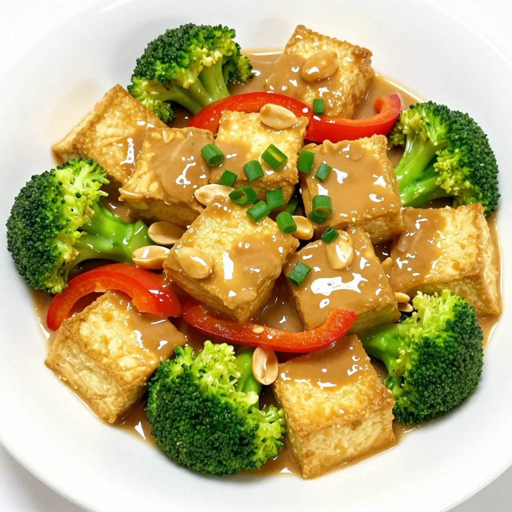 Crispy Tofu Stir-Fry with Peanut Sauce for a Healthy Reset