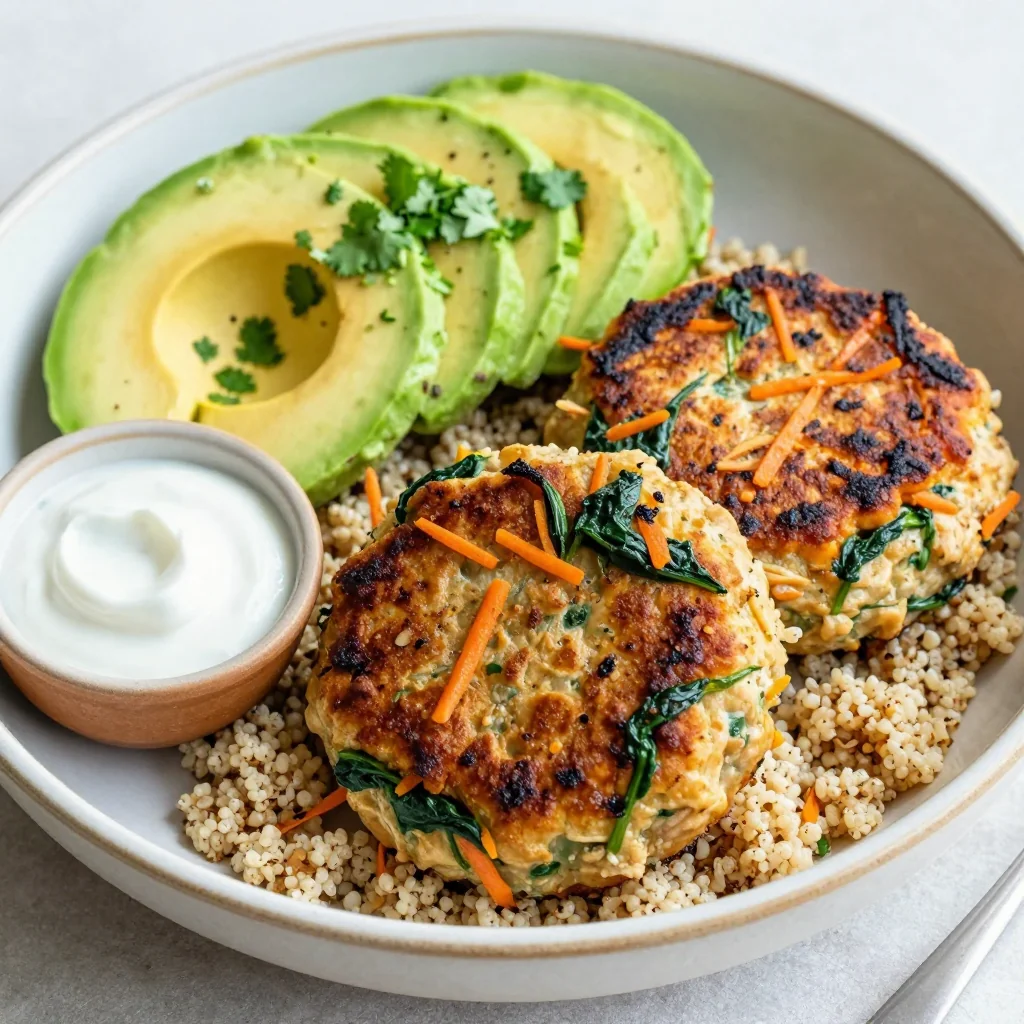 Healthy Turkey and Veggie Burger Patties for Meal Prep