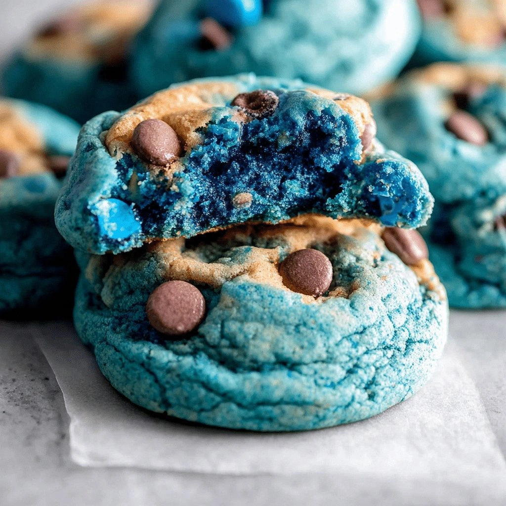 Big Blue Monster Stuffed Cooki