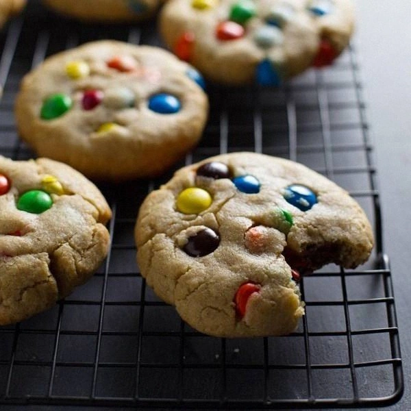 Big Soft M&M Cookies