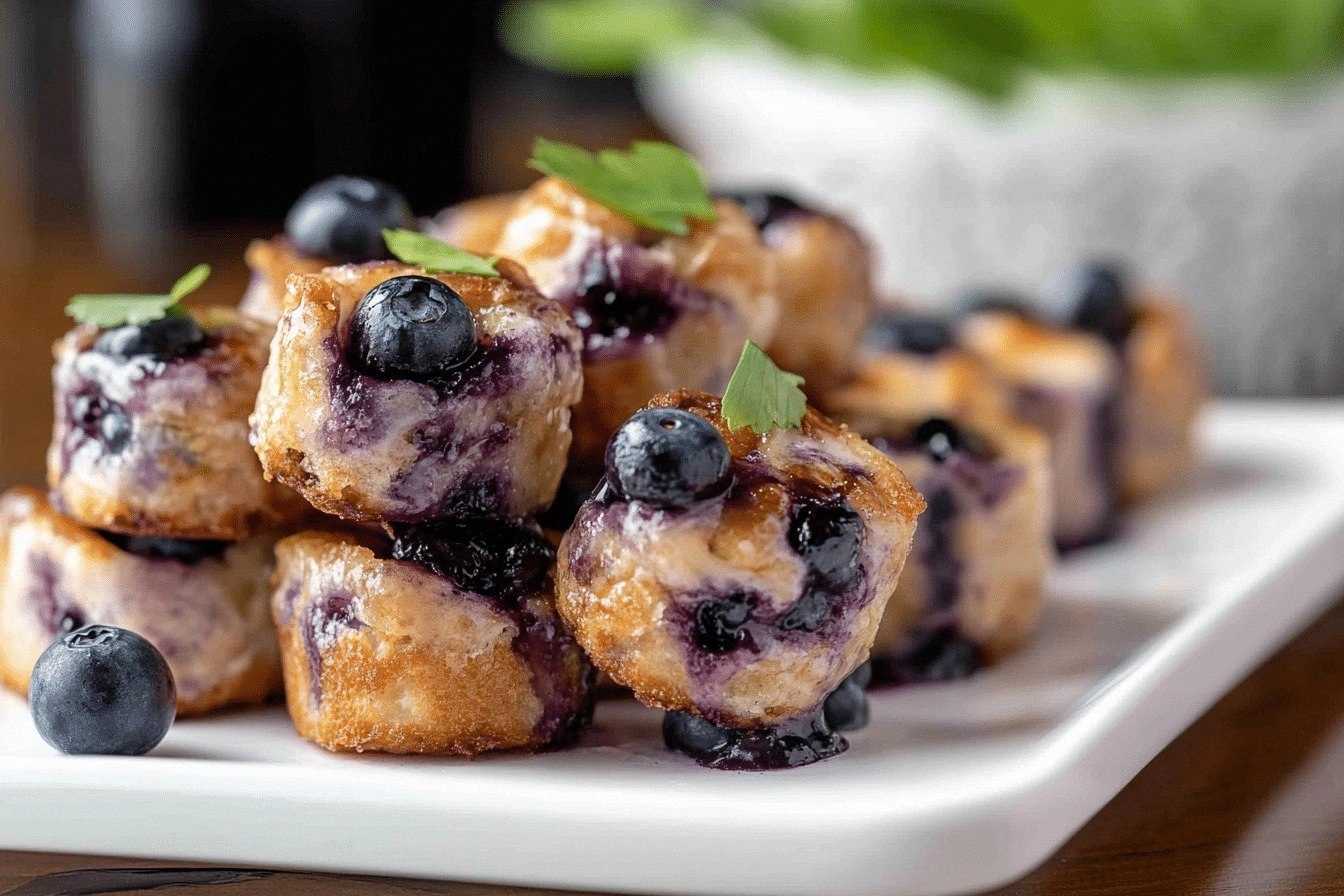 Bite-Sized Baked Blueberry Fri