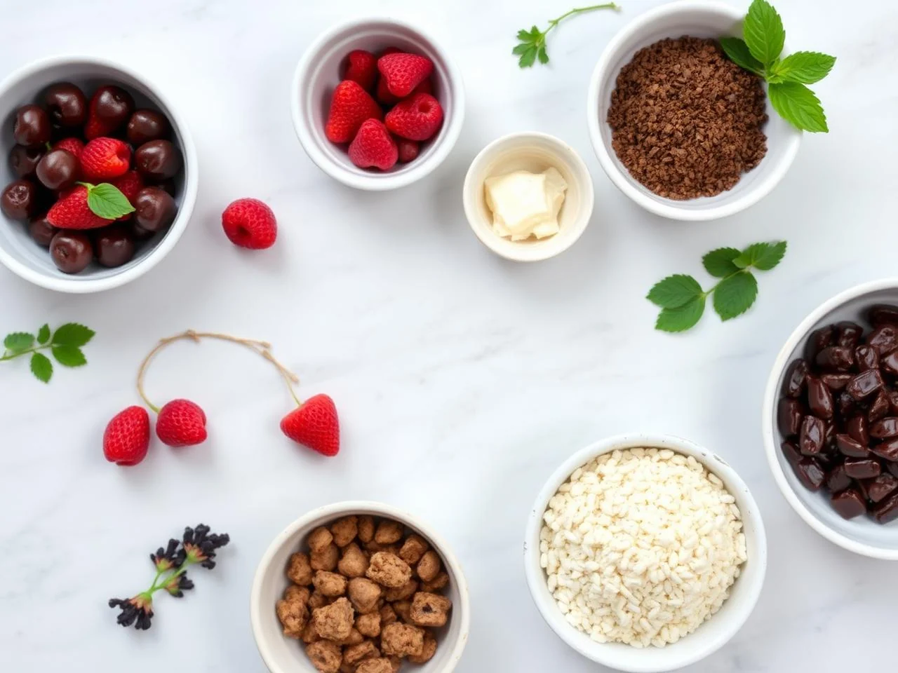 Ingredients for Black Forest Cake
