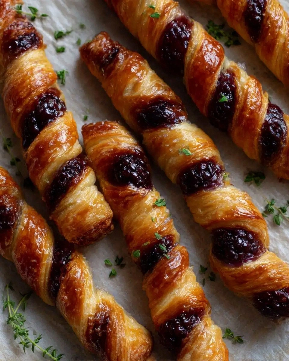 Blackberry Goat Cheese Puff Pa