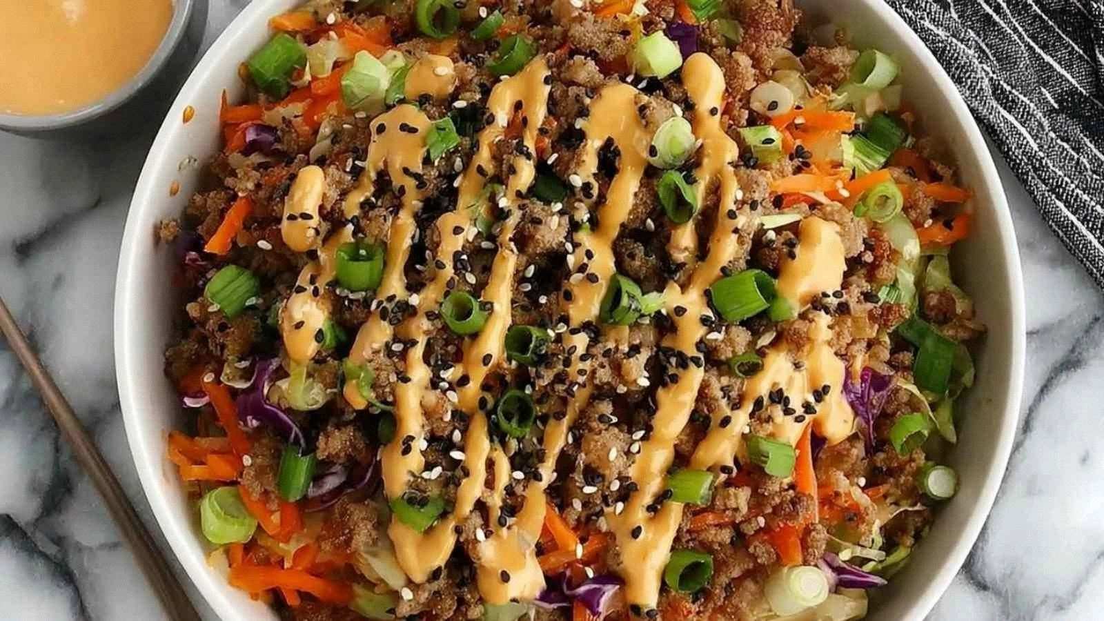 Blackstone Egg Roll in a Bowl