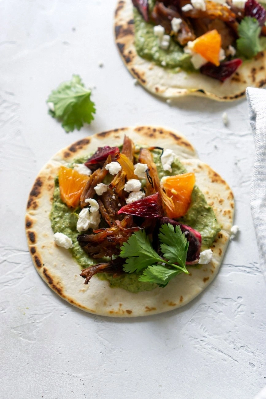 Blood Orange Pork Carnitas Tac