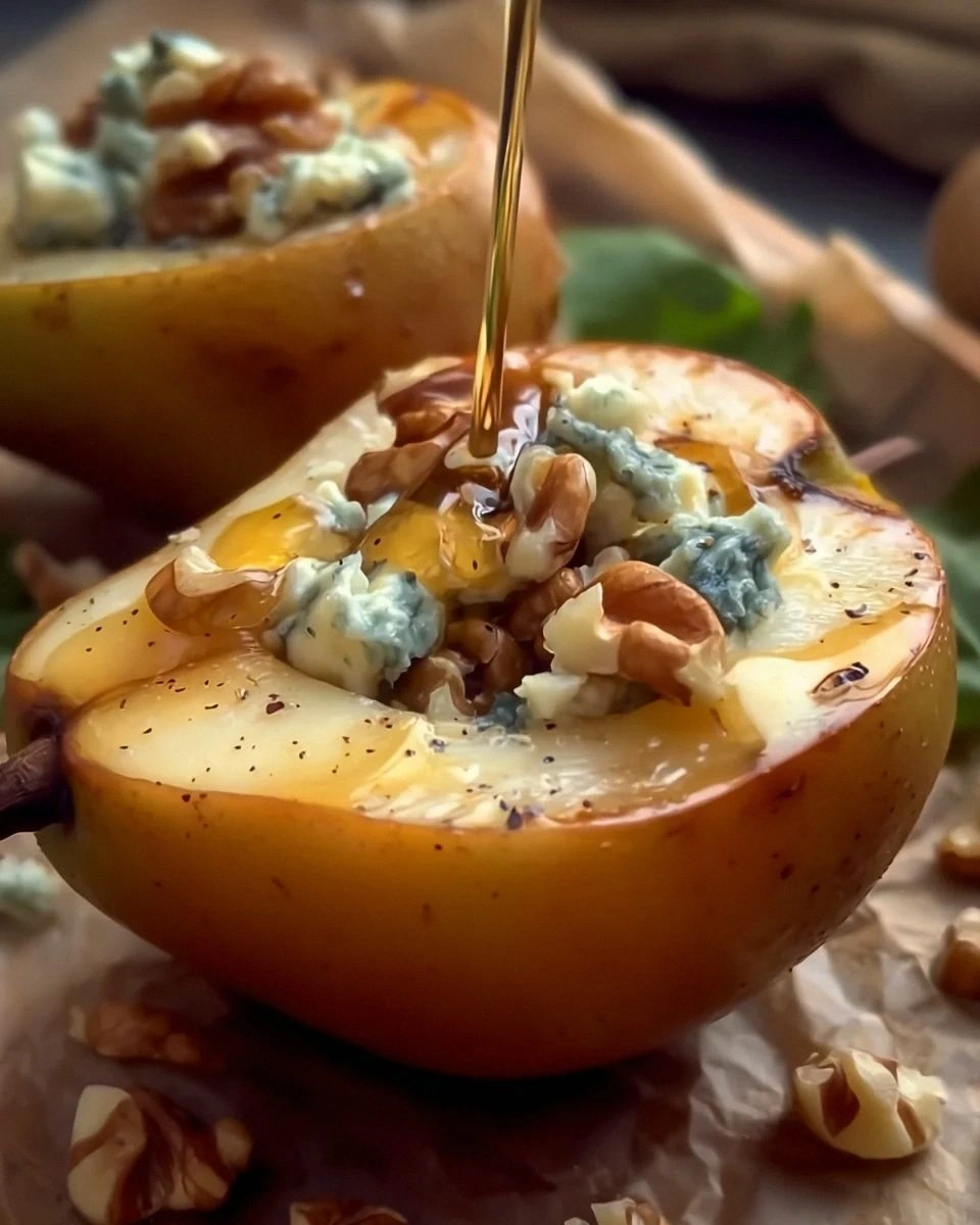 Blue Cheese Stuffed Pears