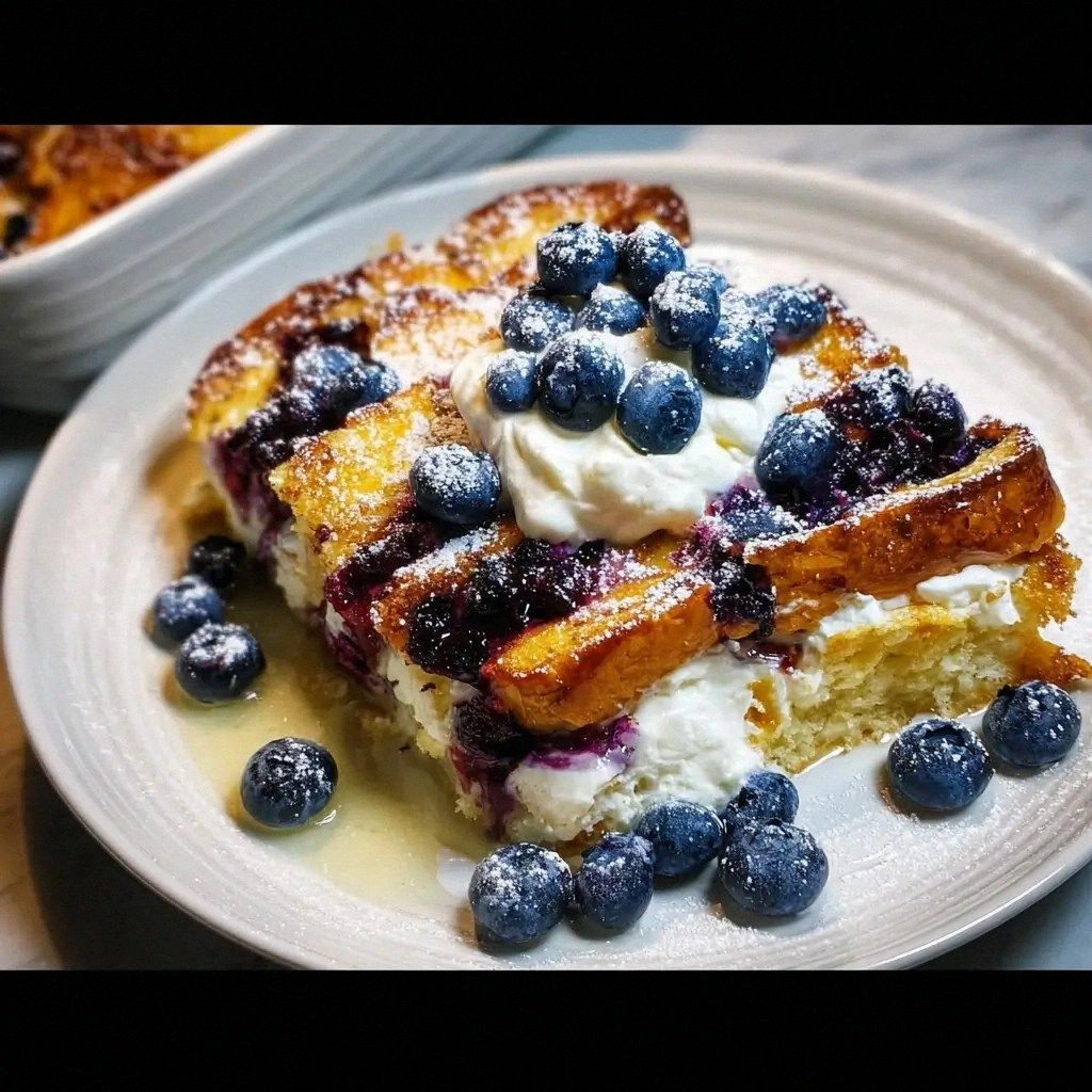 Blueberry Baked French Toast w