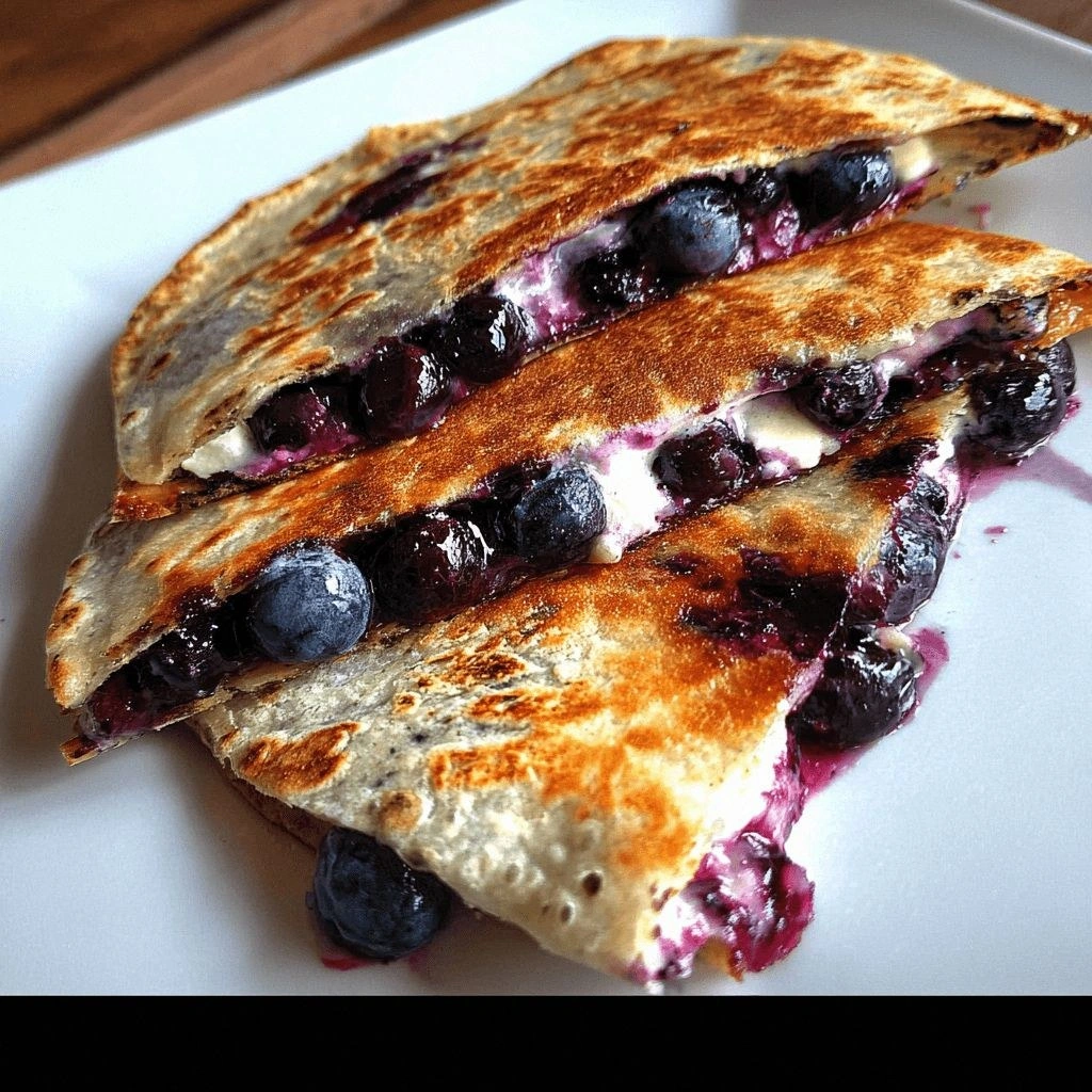 Blueberry Breakfast Quesadilla