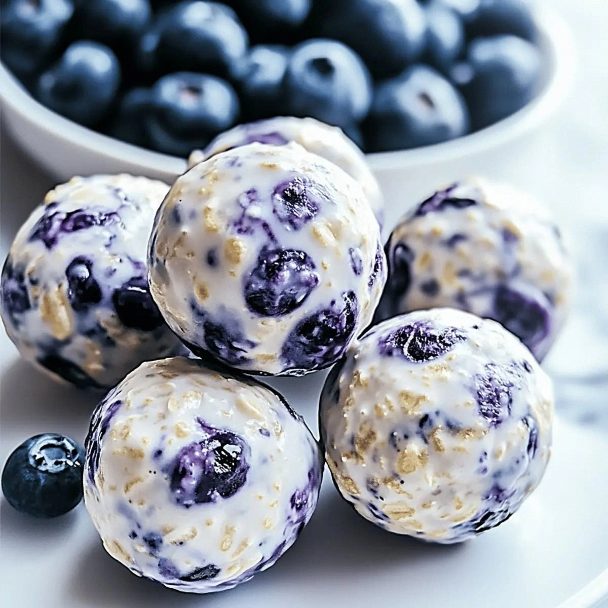 Blueberry Cheesecake Protein Bites for Guilt-Free Snacking