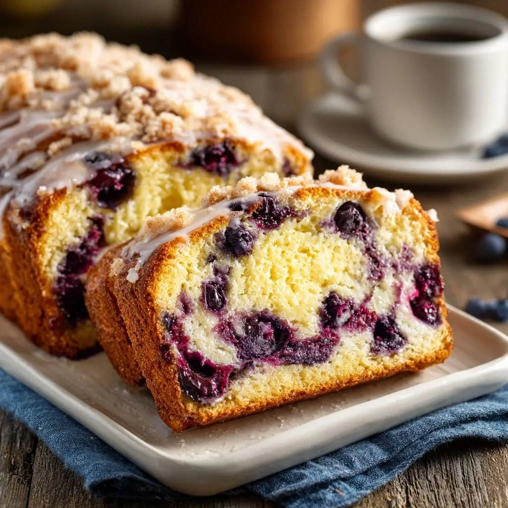 Blueberry Cream Cheese Bread (