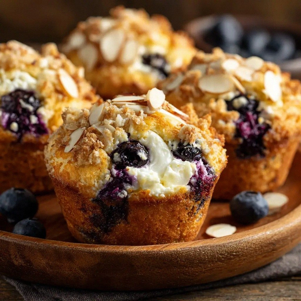 Blueberry Cream Cheese Muffins