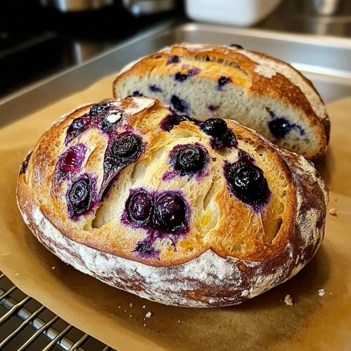 Blueberry Lemon Cream Cheese Sourdough Bread You’ll Crave