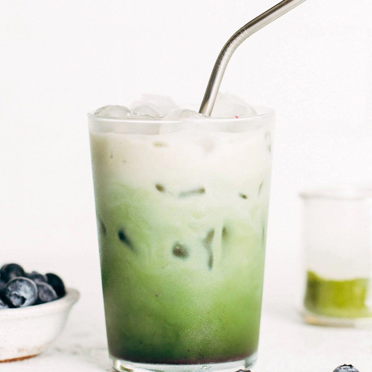 Blueberry Matcha Latte