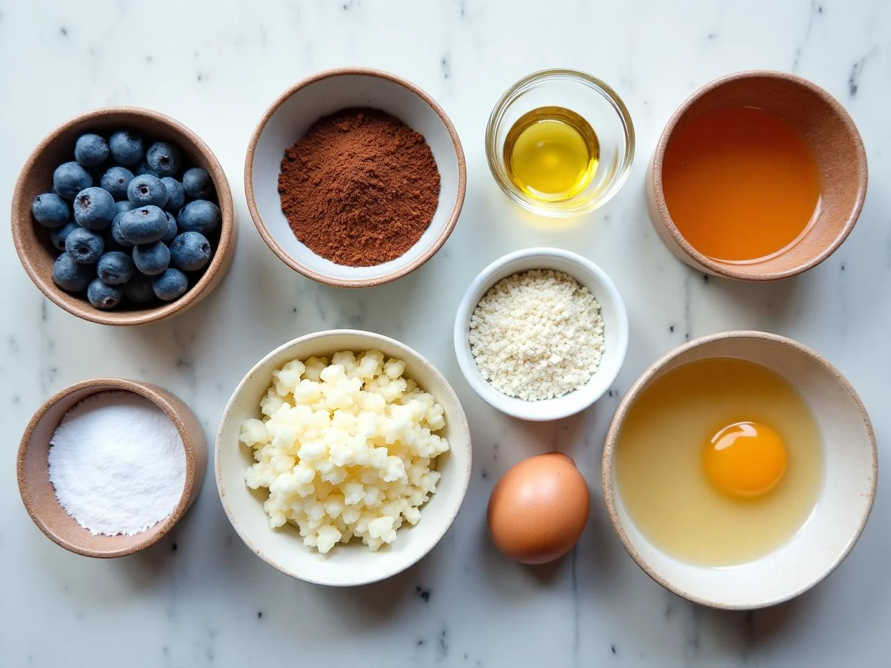 Ingredients for Blueberry Muffins