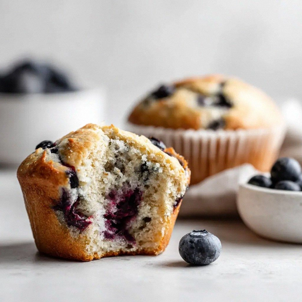 Blueberry Muffins with Yogurt: