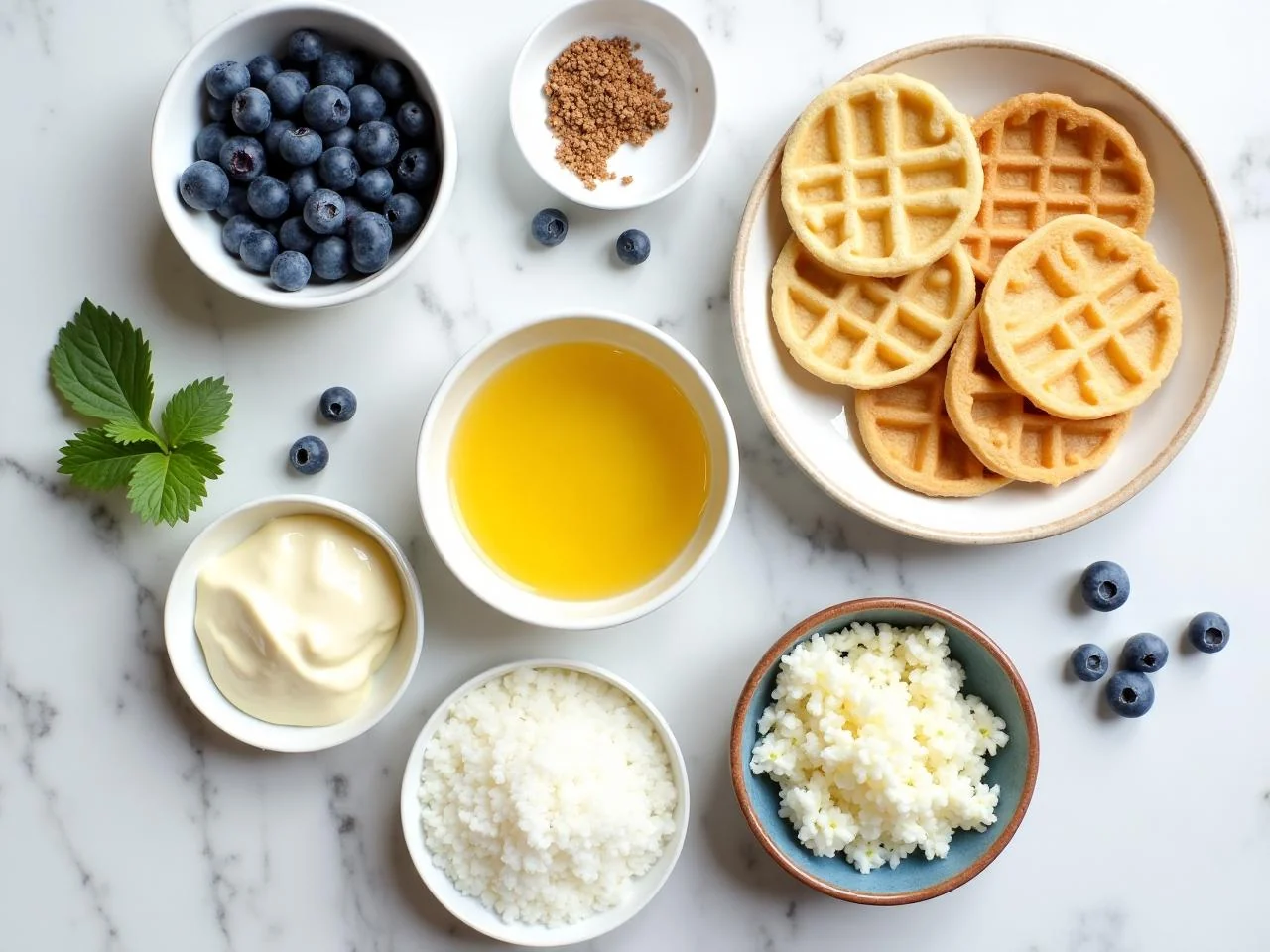 Ingredients for Blueberry Pancakes