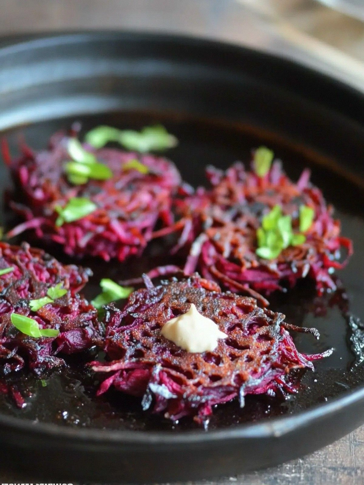 Bold Beet Latkes with Horserad