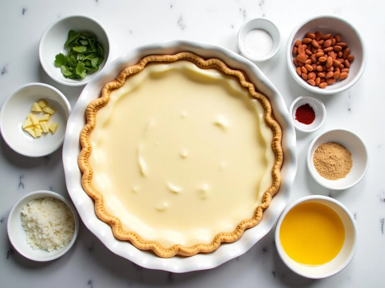 Ingredients for Boston Cream Pie