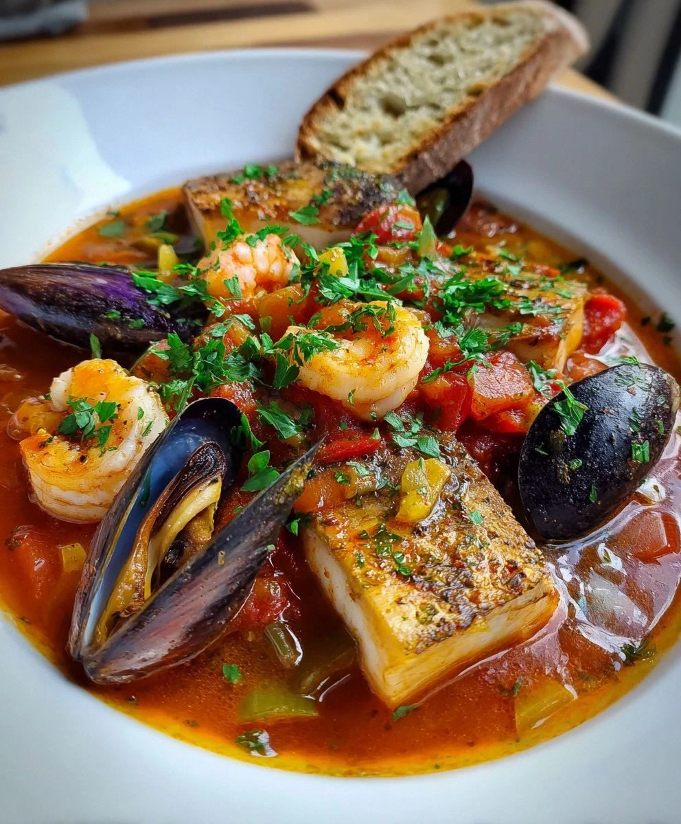 Bouillabaisse French Seafood Stew