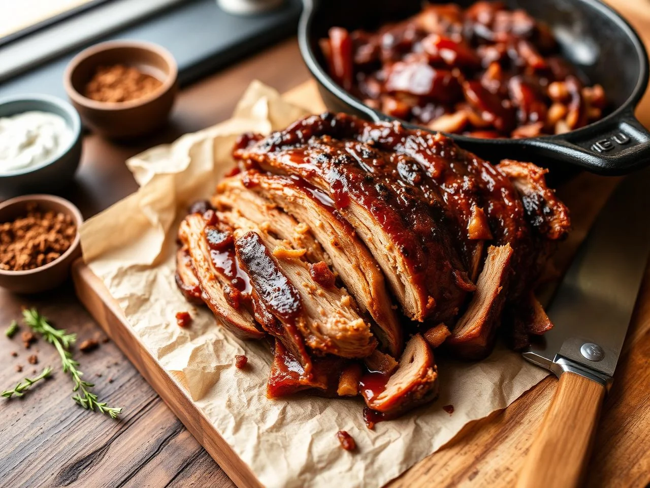 Bourbon Glazed Pulled Pork