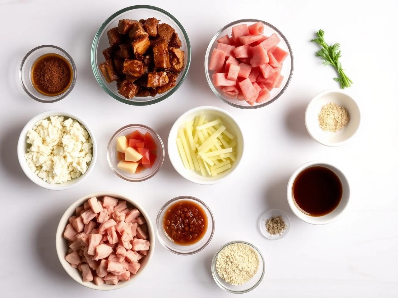 Ingredients for Bourbon Glazed Pulled Pork