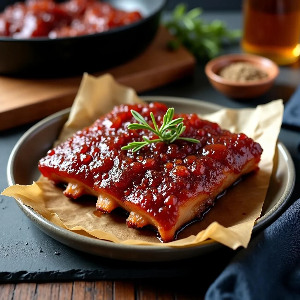 Bourbon Glazed Ribs