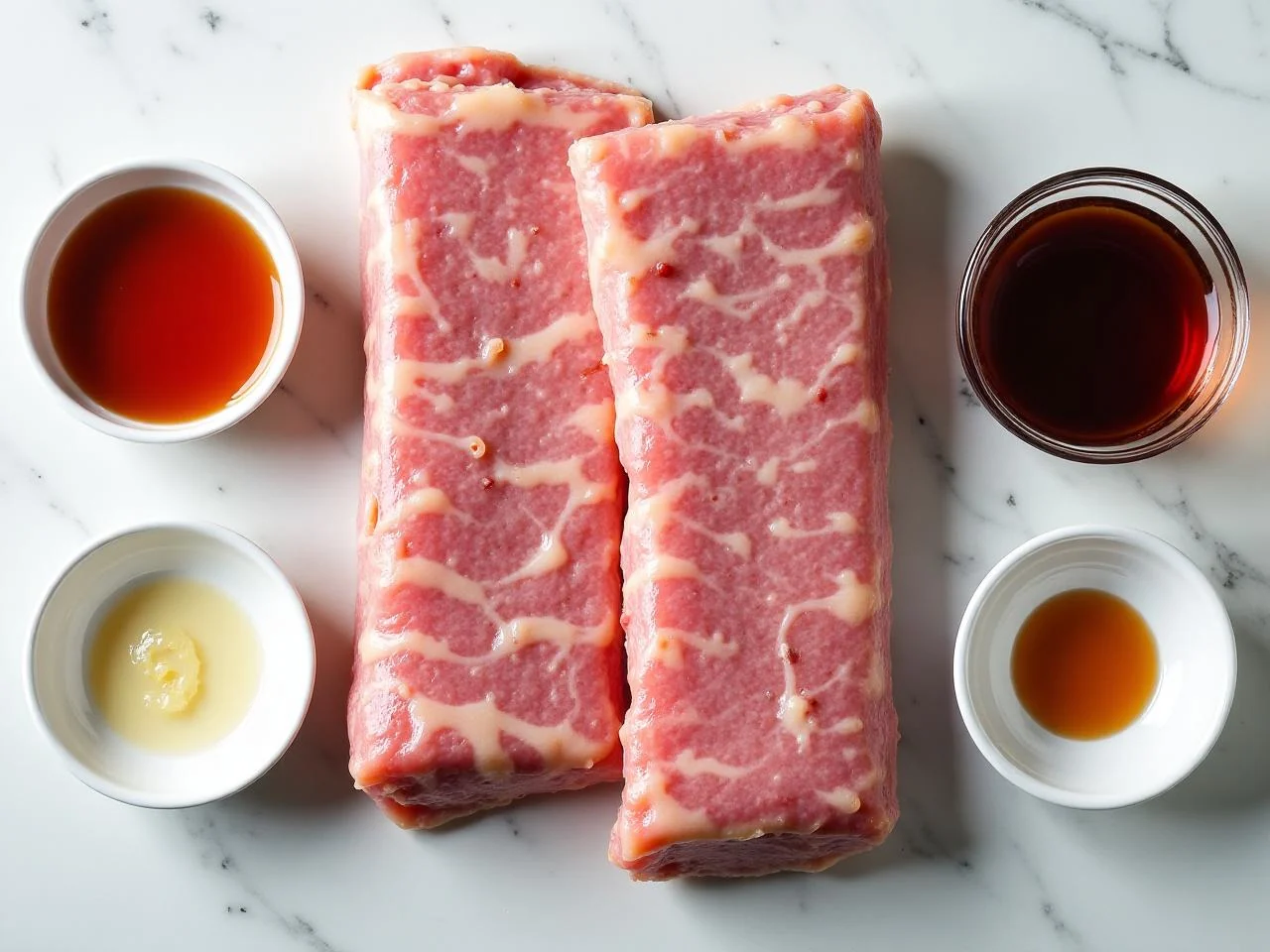Ingredients for Bourbon Glazed Ribs