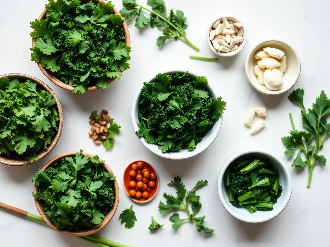 Ingredients for Braised Kale