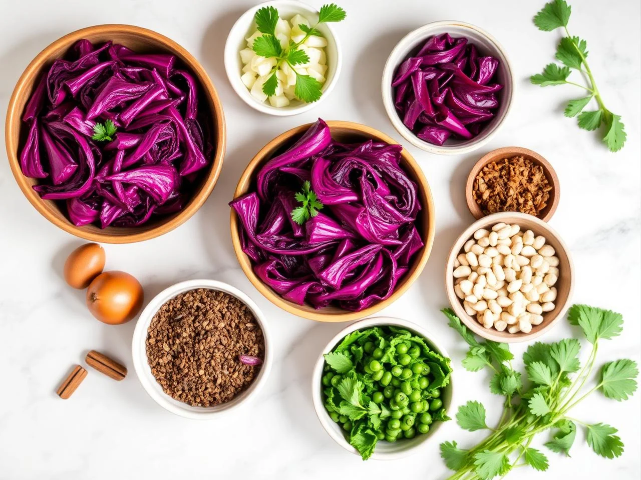 Ingredients for Braised Red Cabbage