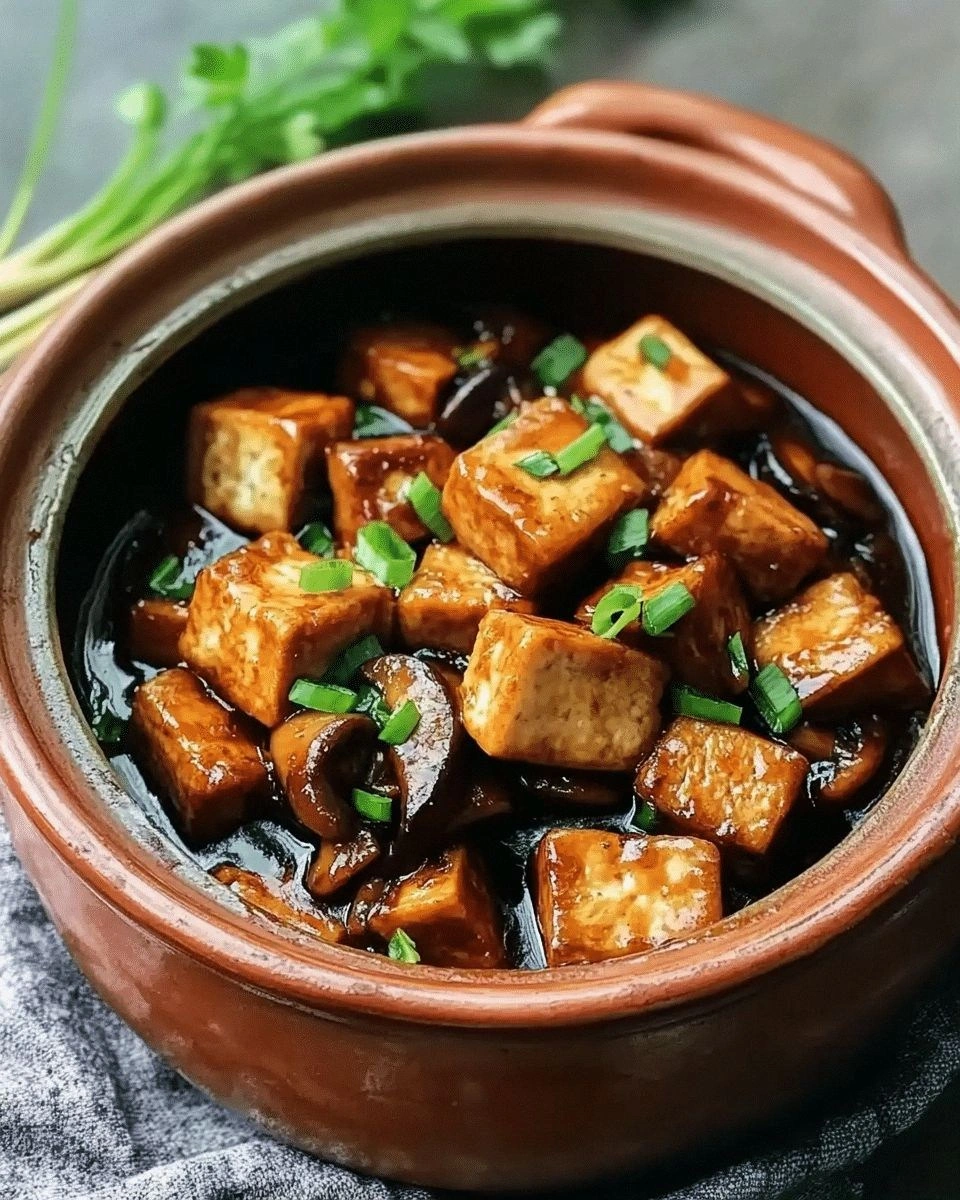 Braised Tofu & Mushrooms