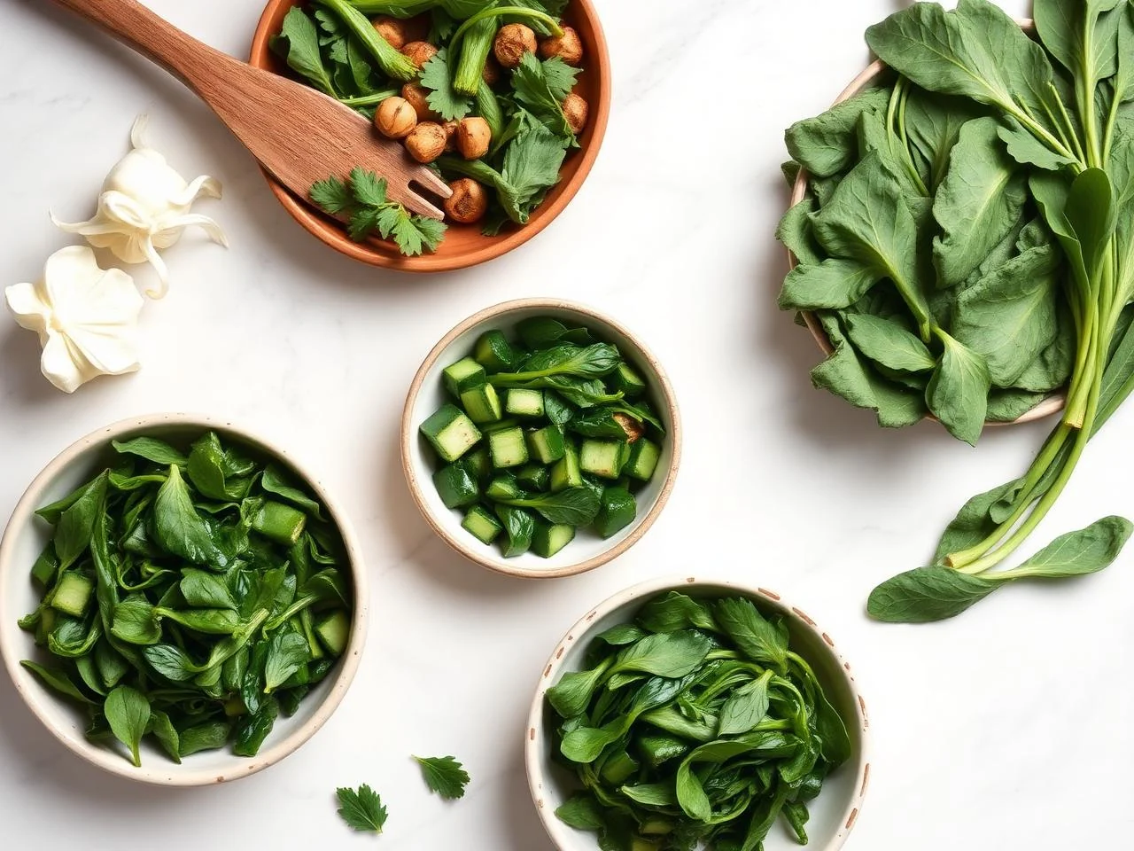 Ingredients for Braised Turnip Greens