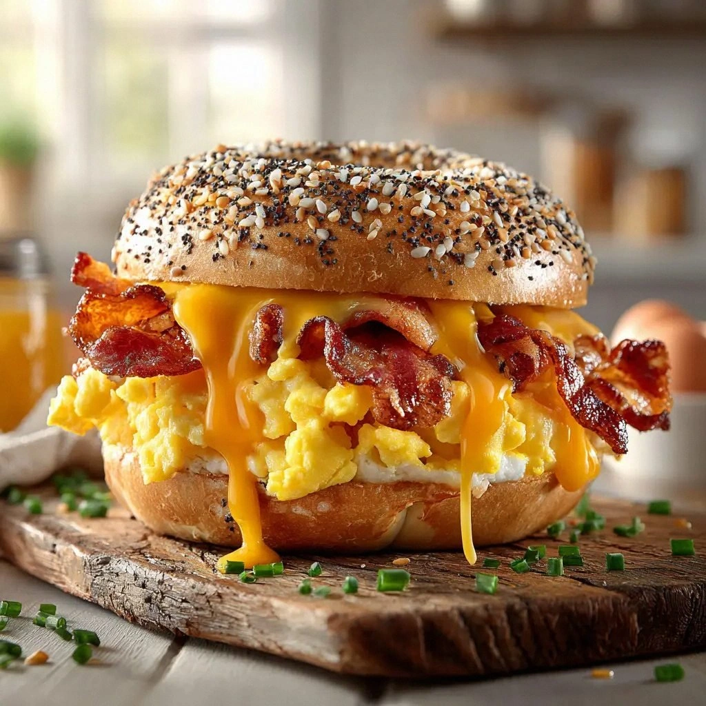 Breakfast Bagel Sandwich: The 