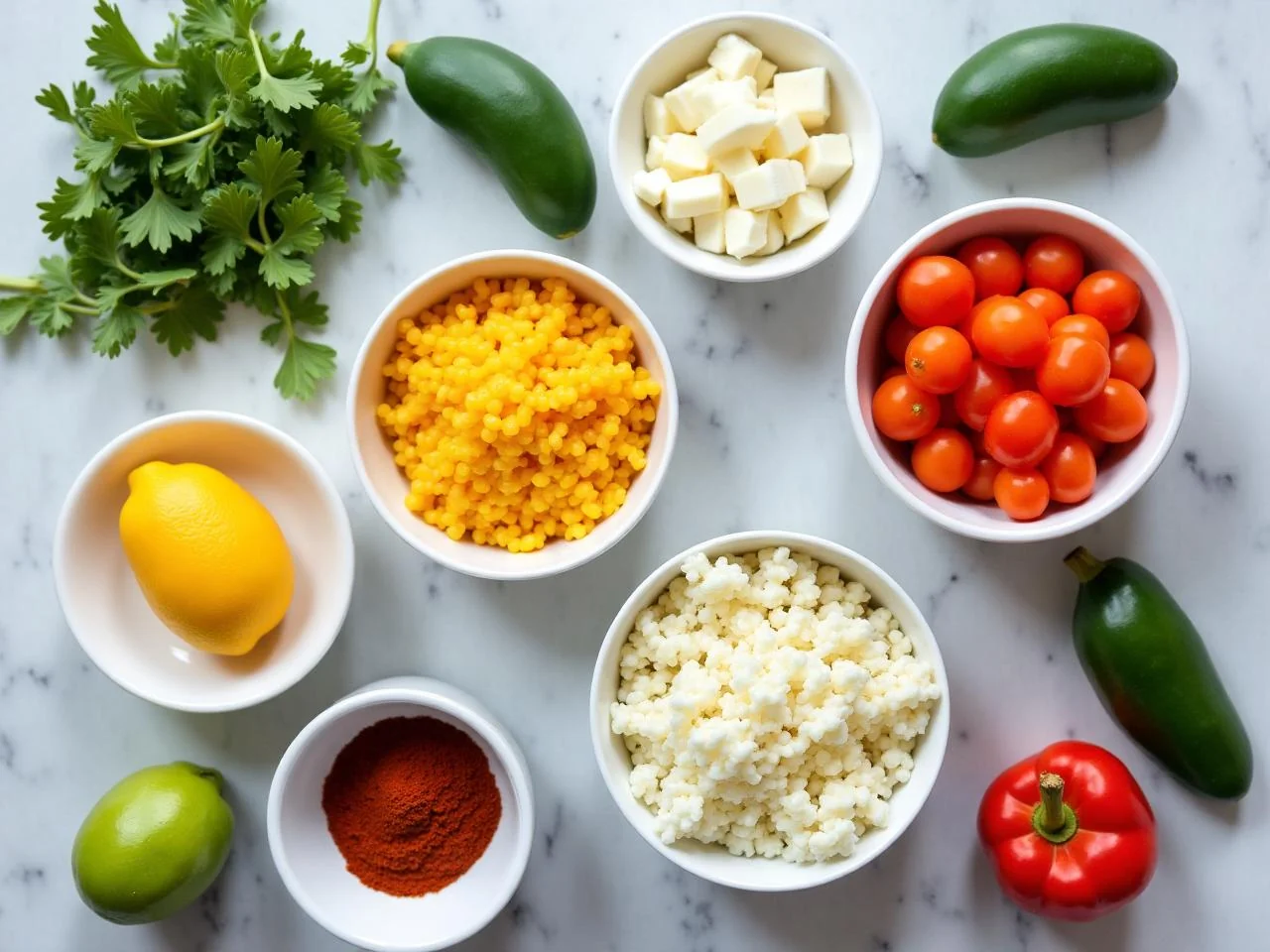 Ingredients for Breakfast Burrito