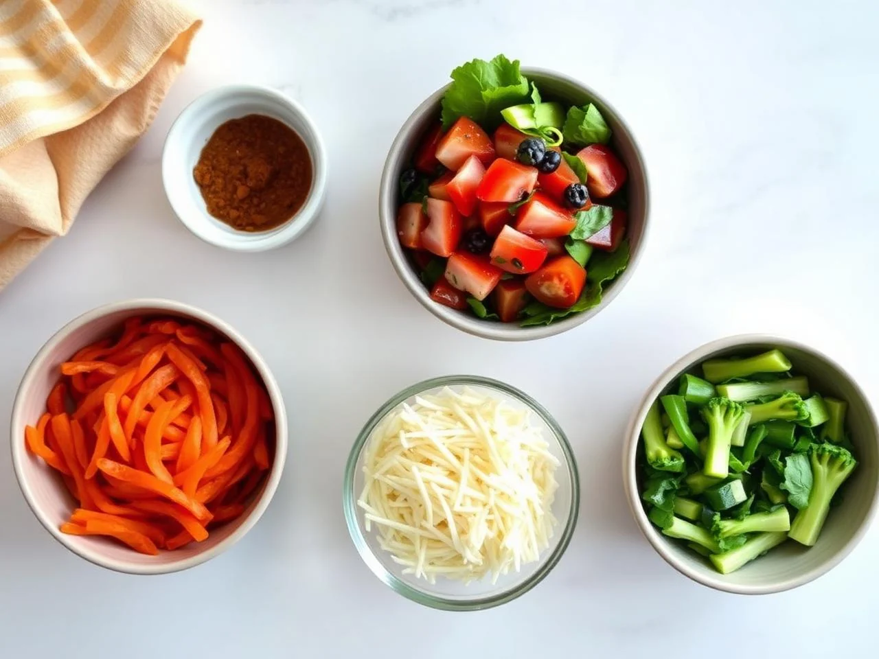 Ingredients for Breakfast Burrito