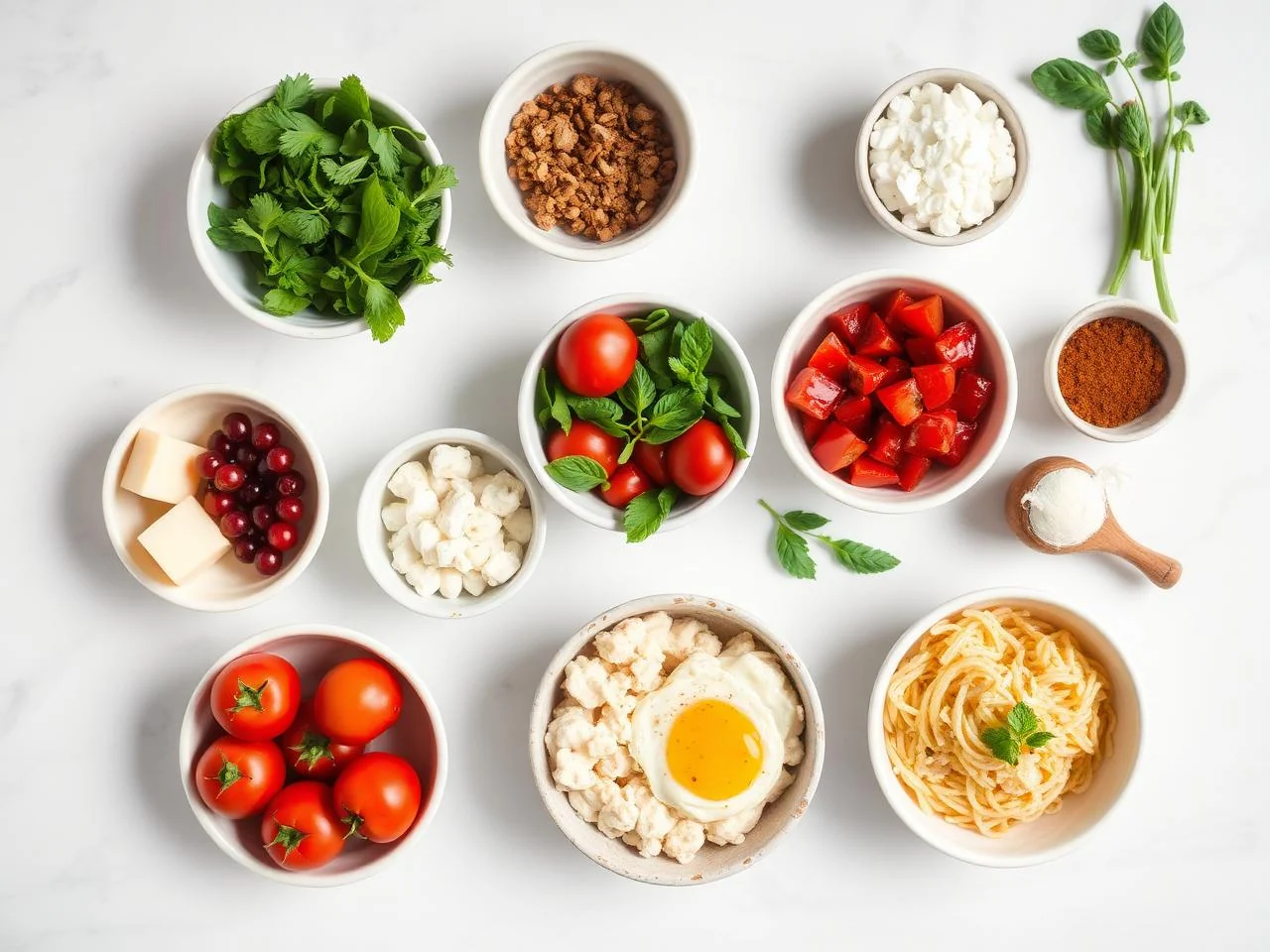 Ingredients for Breakfast Pizza Bake