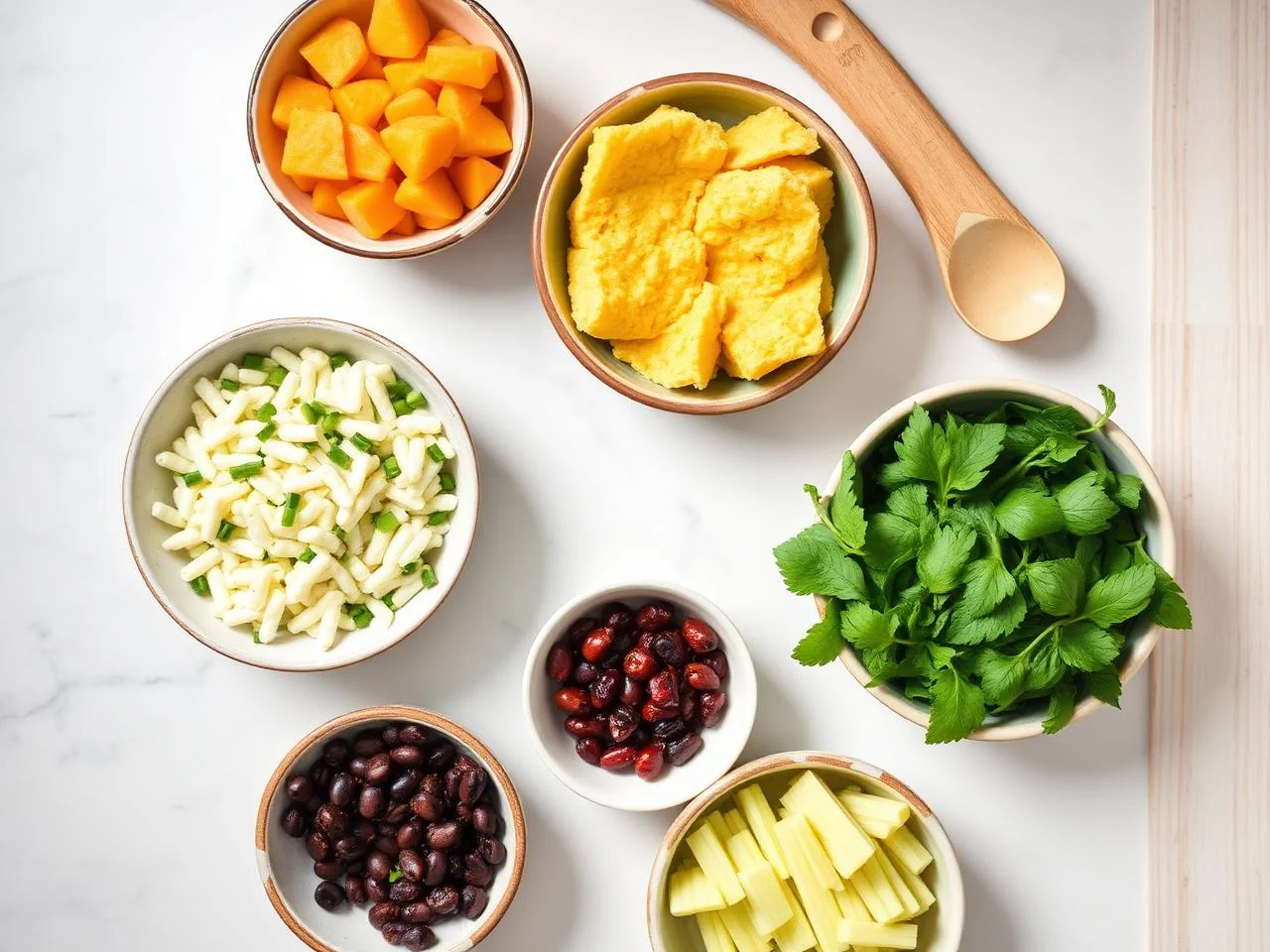 Ingredients for Breakfast Strata