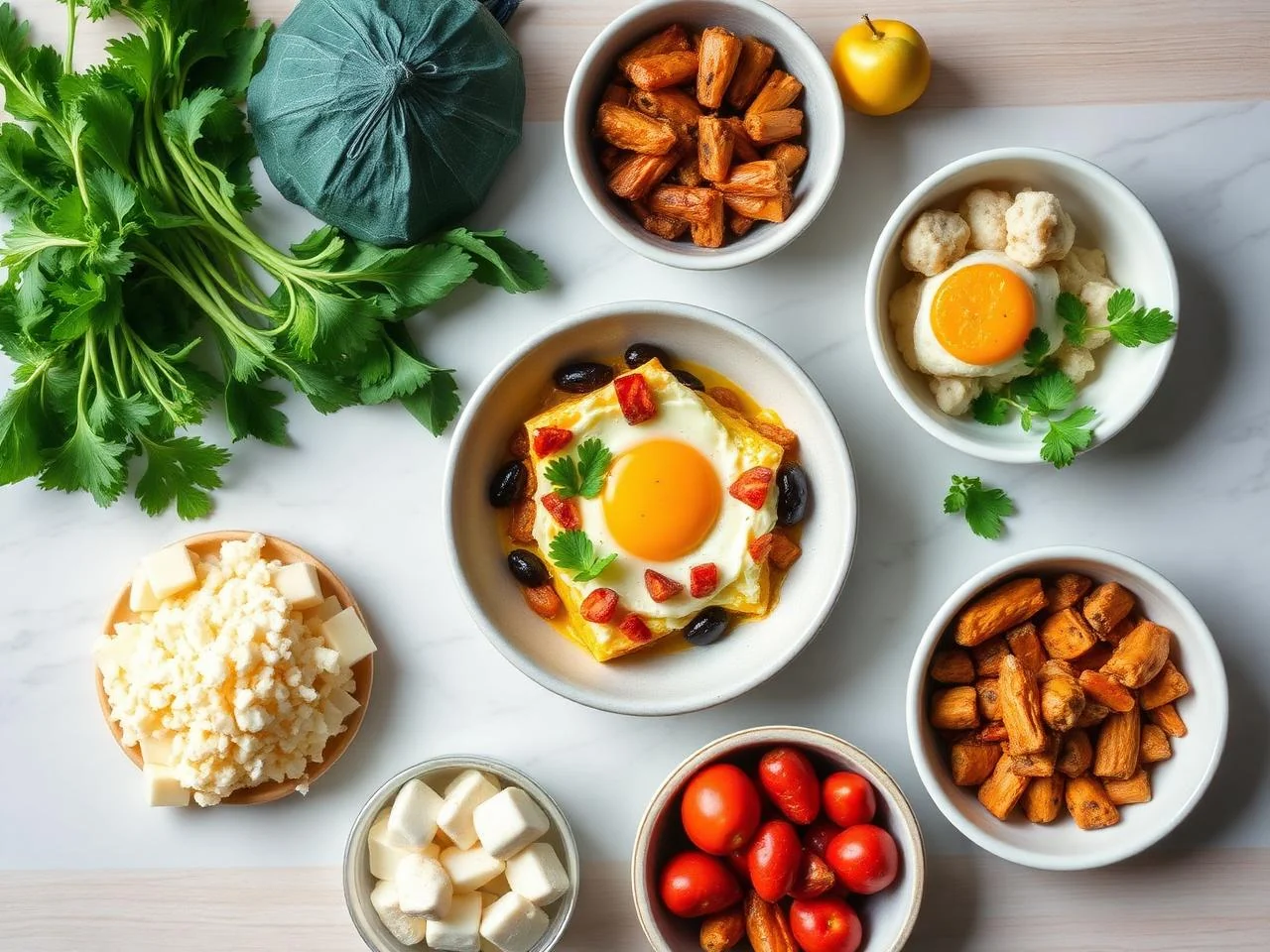 Ingredients for Breakfast Strata