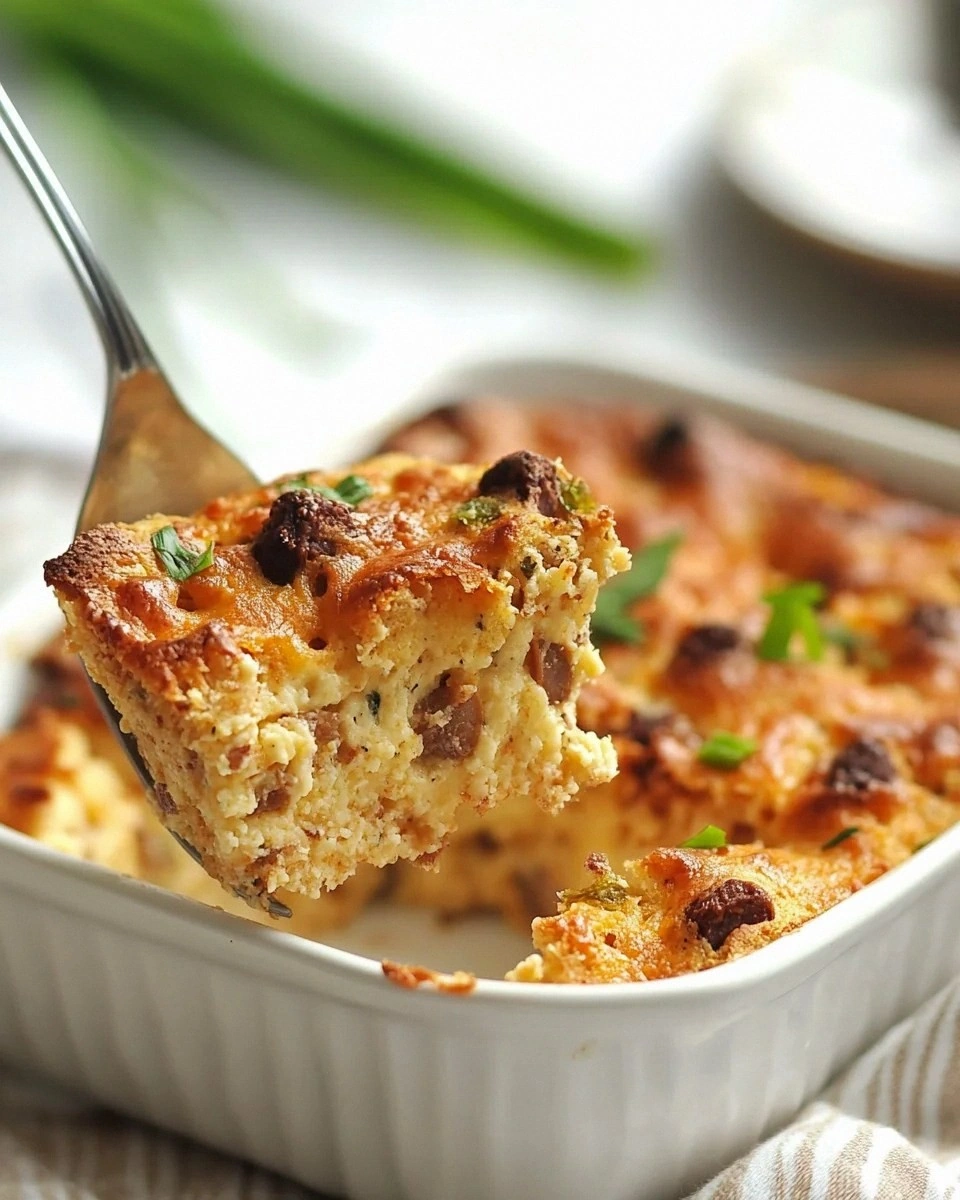 Breakfast Strata with Sausage and Mushrooms: A Hearty and Flavorful Start to Your Day