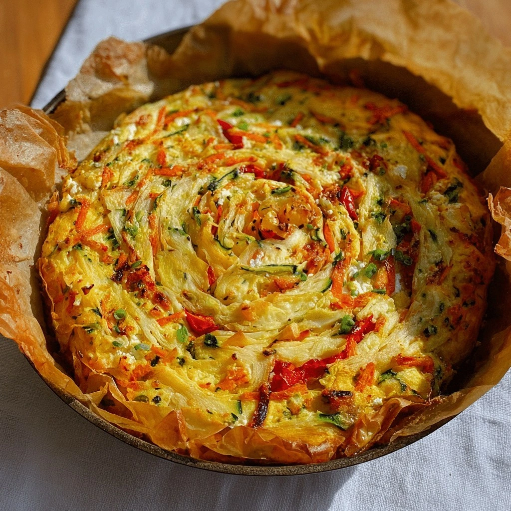 Breakfast Veggie Crinkle Cake