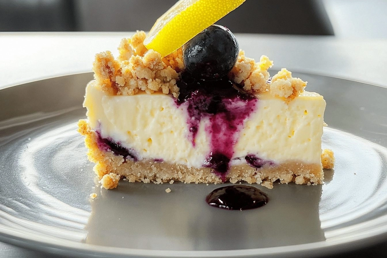 Bright Lemon Blueberry Crumble