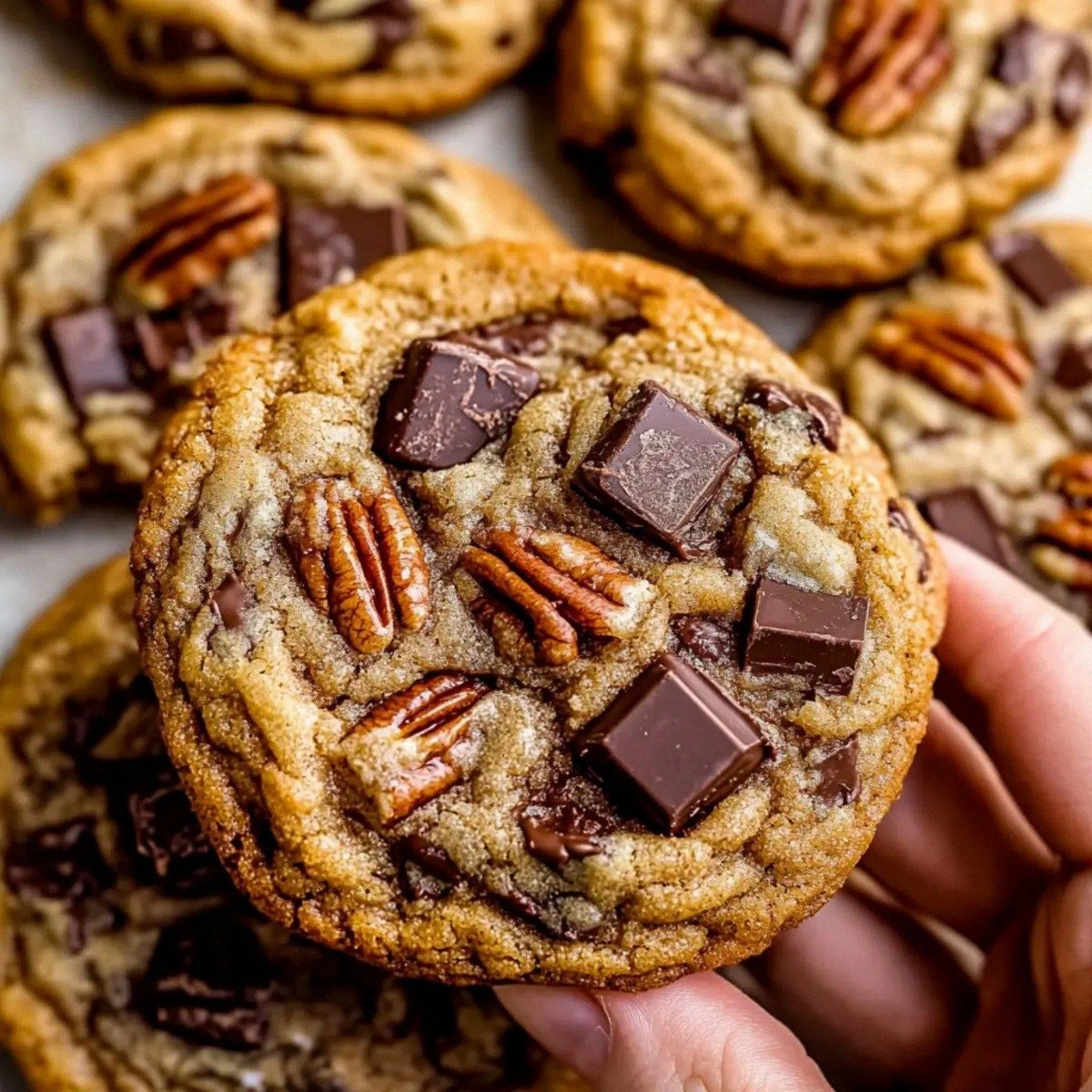 Brown Butter Bourbon Pecan Chocolate Chunk Cookies Delight