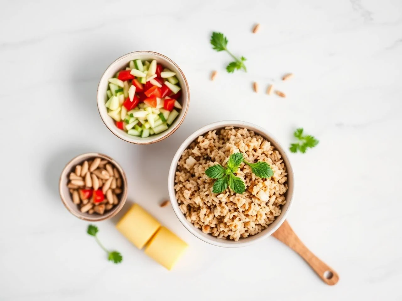 Ingredients for Brown Rice Salad