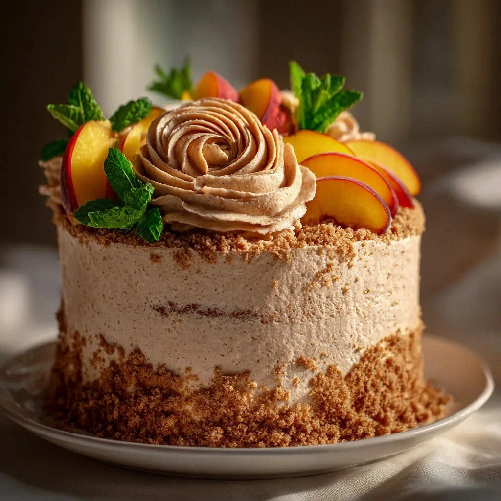 Brown Sugar Peach Cake (The On