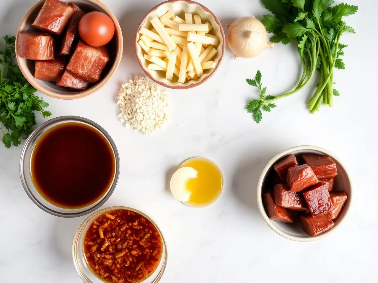 Ingredients for Brown Sugar Ribs