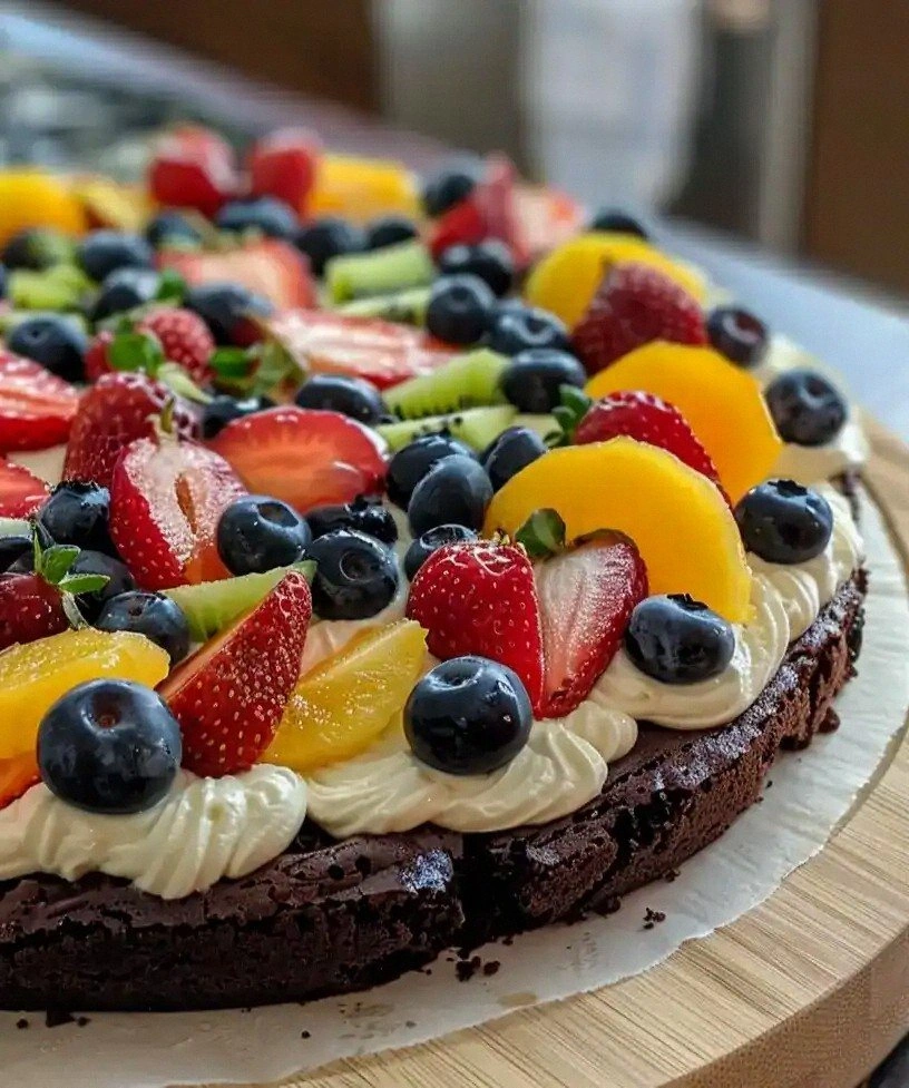 Brownie Fruit Pizza